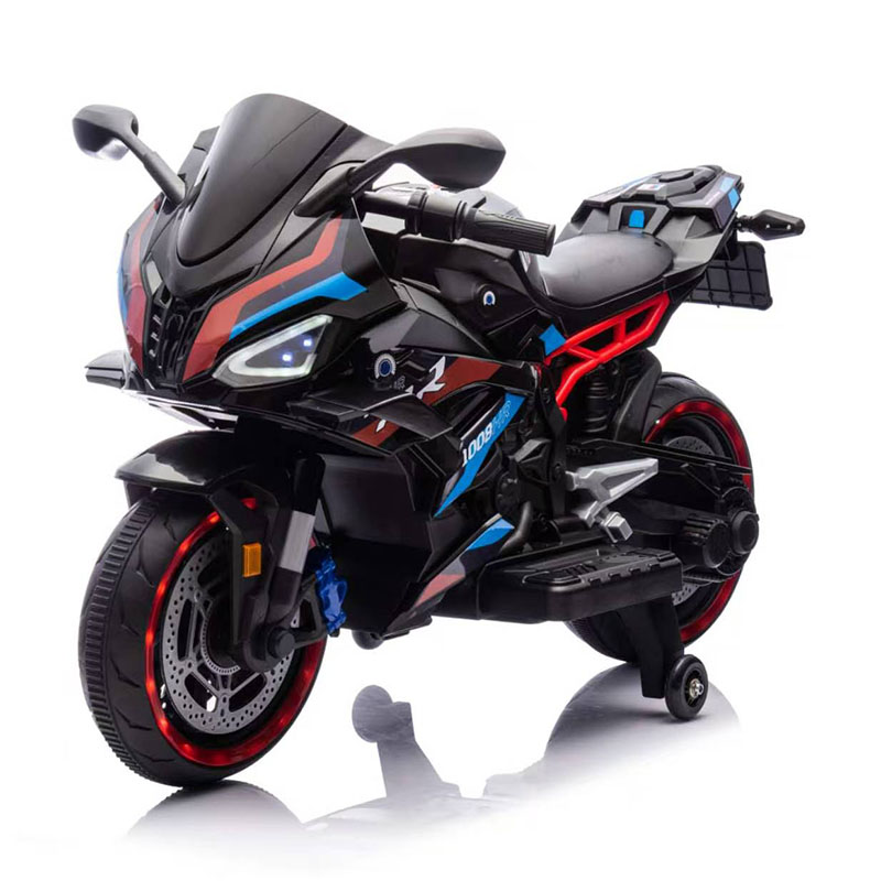 12V बड़े आकार की राइड-ऑन मोटरबाइक में दो लोग बैठ सकते हैं