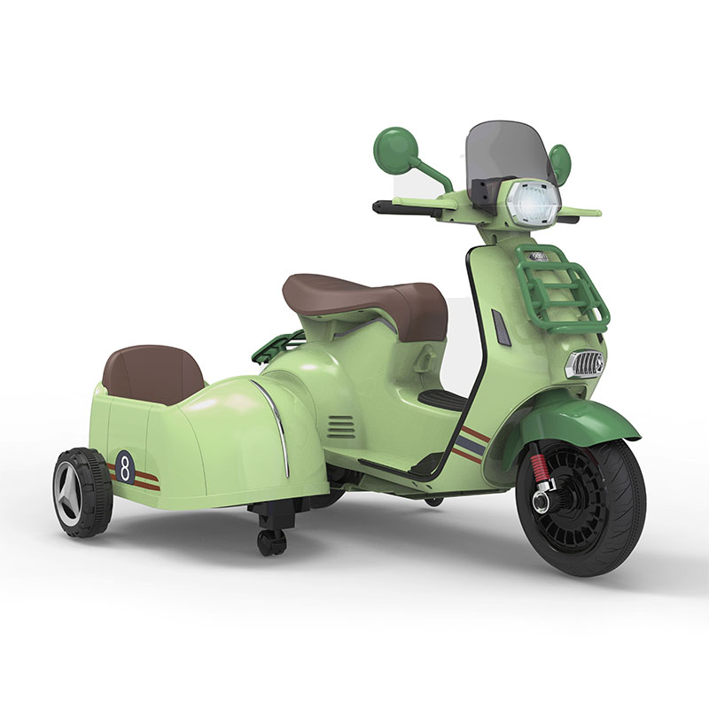 बच्चों की इलेक्ट्रिक 12V डबल-ड्राइव ट्राइसाइकिल मोटरसाइकिल