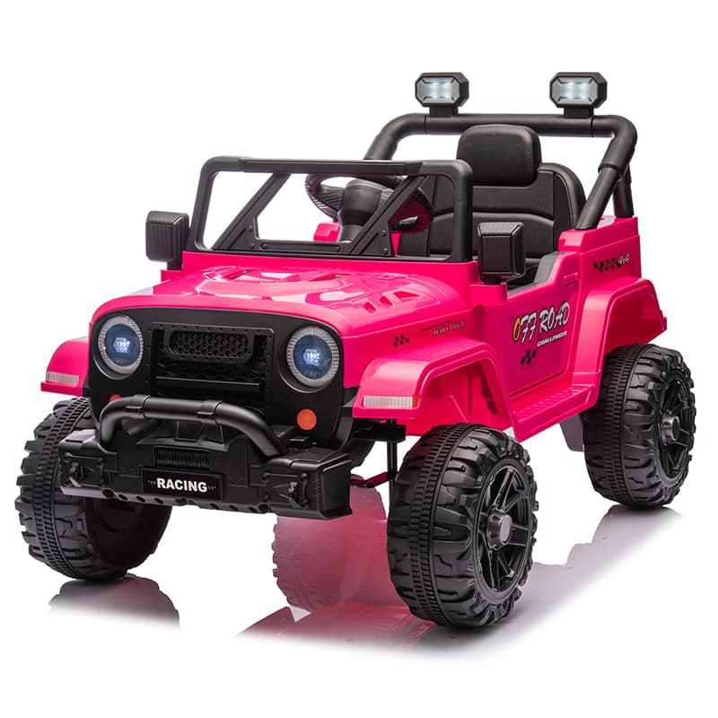 12V 2-Seater Kids Jeep Ride-On with Bluetooth & Music