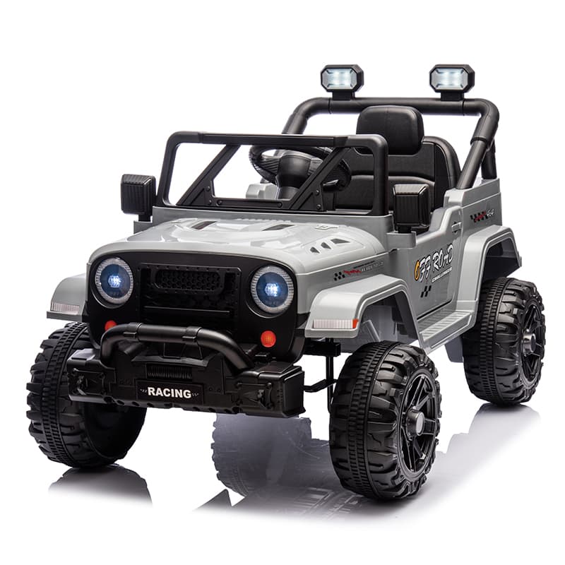 12V 2-Seater Kids Jeep Ride-On with Bluetooth & Music