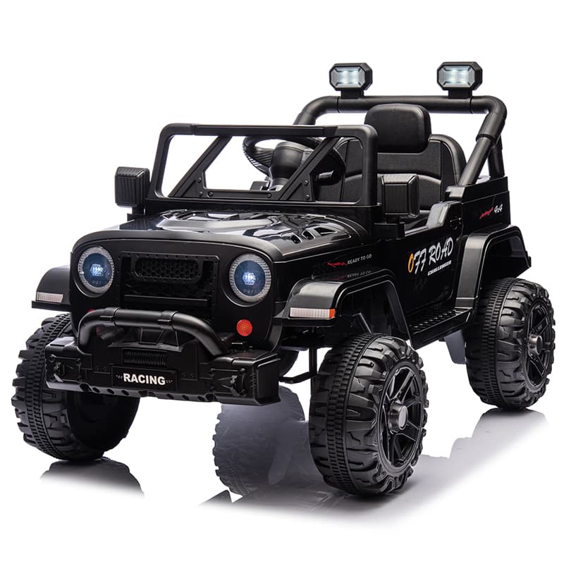 12V 2-Seater Kids Jeep Ride-On with Bluetooth & Music