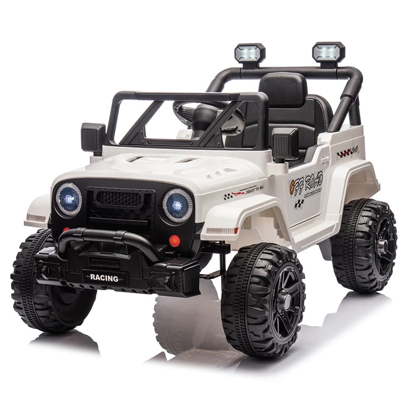 12V 2-Seater Kids Jeep Ride-On with Bluetooth & Music