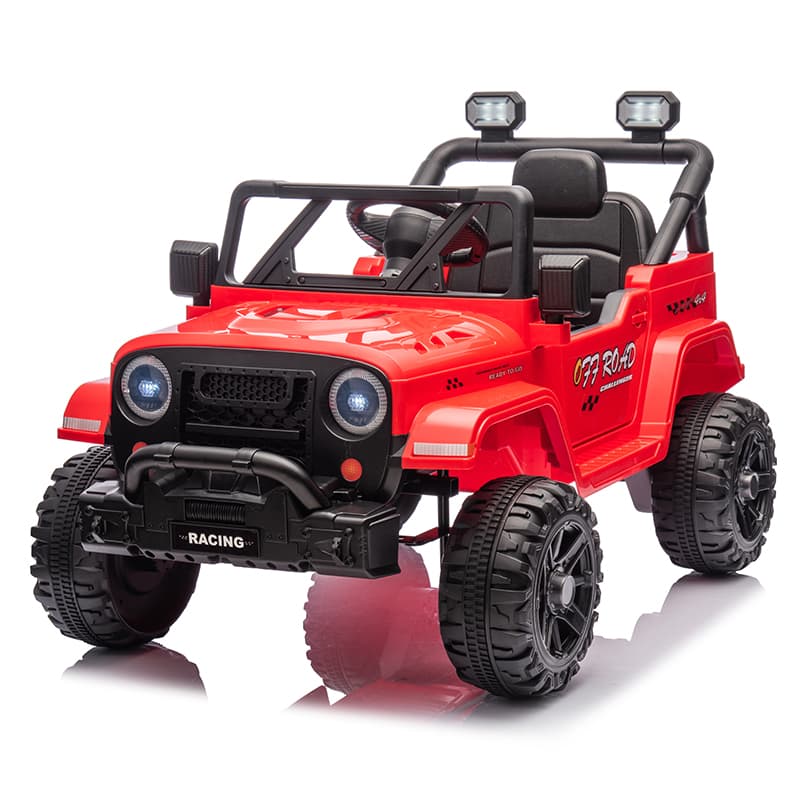 12V 2-Seater Kids Jeep Ride-On with Bluetooth & Music