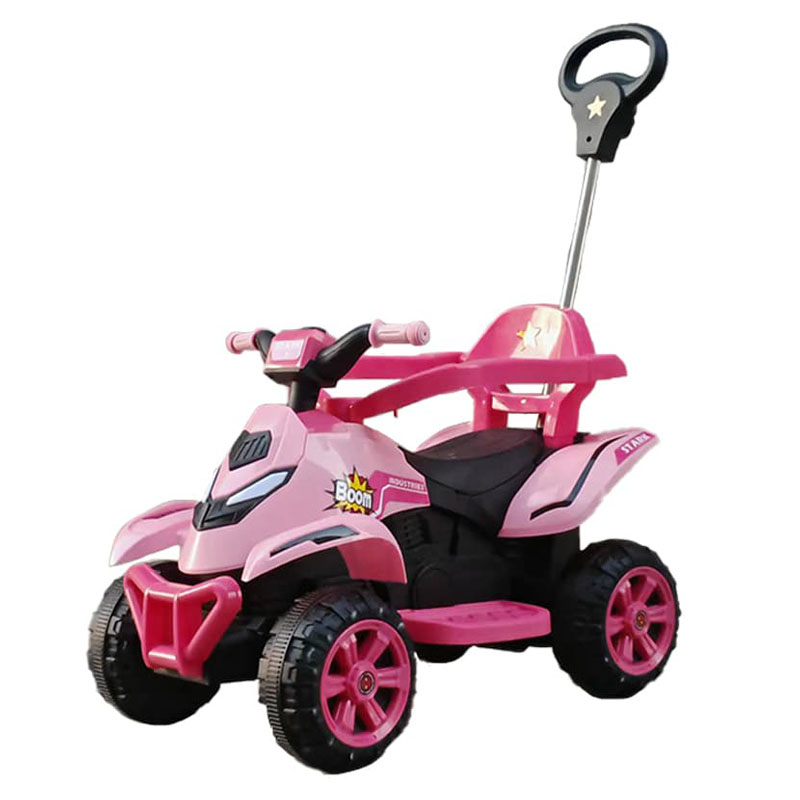 6V Kids Electric ATV with Push Handle, Lights & Music