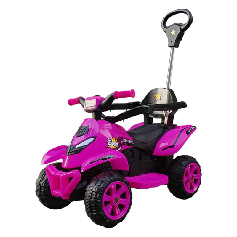 6V Kids Electric ATV with Push Handle, Lights & Music