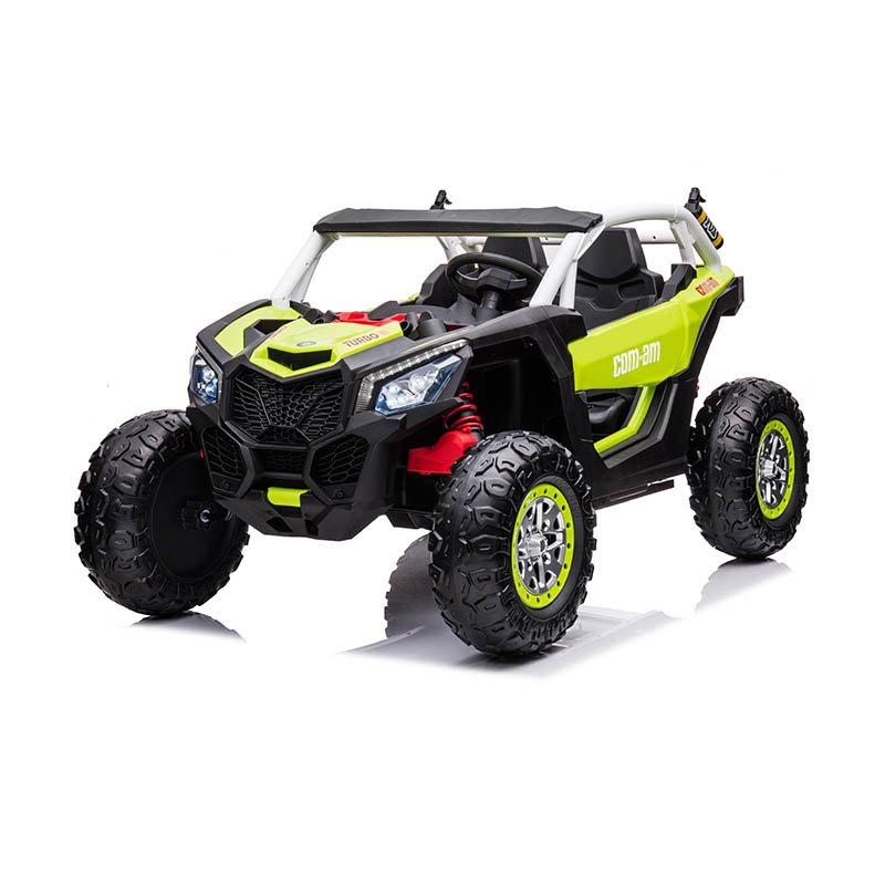 12V 2WD Kids Ride-On Police UTV with Four-Wheel Shock Absorption